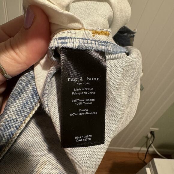 rag & bone Light Blue Flare & Wide Leg Jeans - Picture 7 of 7